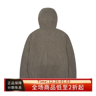 FLEECE 25FW JACKET不对称剪裁宽松抓绒连帽夹克 GEAR SAN