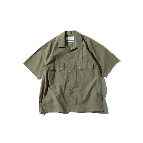 F/CE.OVERSIZE日系简约短袖衬衫