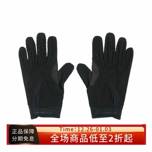 GLOVES黑色多材质拼接可触屏防风保暖手套 25FW SAN GEAR