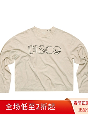 961 Brand 26SS Acid Disco Tee复古水洗做旧纯棉印花宽松长袖T恤