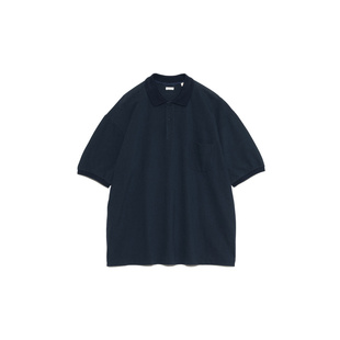 25SS Polo nanamica Shirt日系藏青色宽松透气休闲短袖 POLO衫
