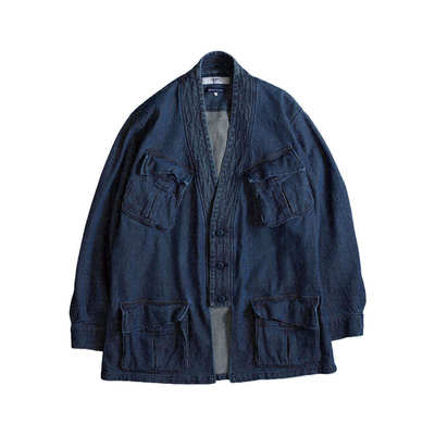 FDMTL复古水洗多袋宽松道袍夹克