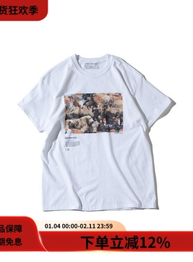 #HPT#F/CE.22SS OVERSIZED T-SHIRT白色廓形宽松印花圆领短袖Tee