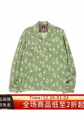#HPT#NEEDLES 22SS C.O.B. Classic Shirt复古提花开领长袖衬衫