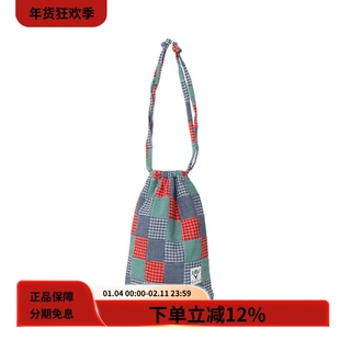 SOUTH2 WEST8 25SS String Bag复古百家布拼接迷你手拿袋收纳袋