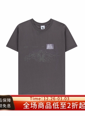 SAN SAN GEAR 25SS ORGAN SYSTEM TEE暗红色纯棉印花圆领短袖T恤