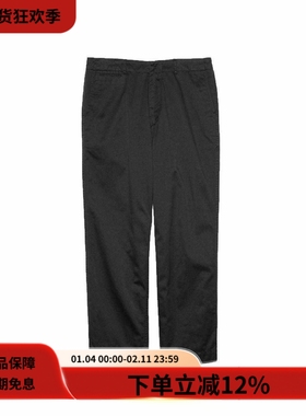 nanamica 24FW Wide Chino Pants黑色斜纹布宽松廓形直筒休闲长裤
