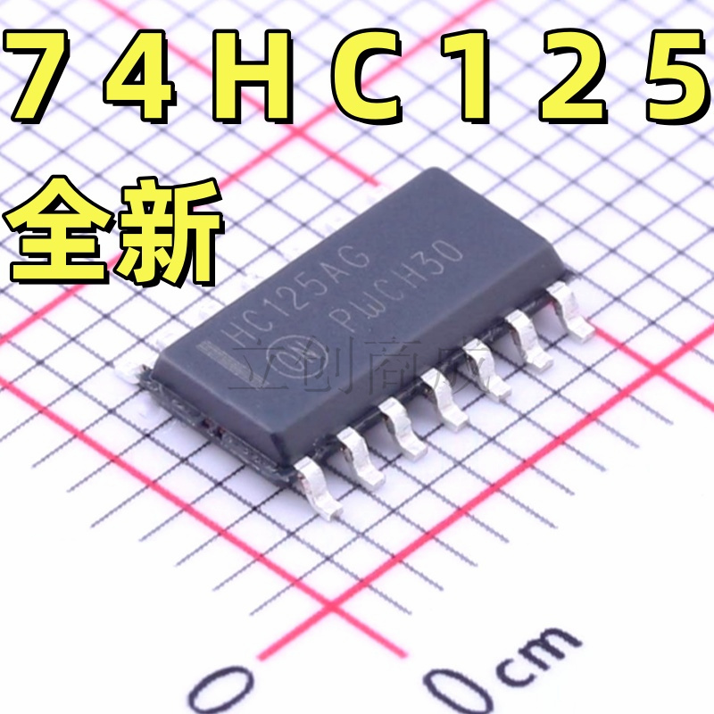 MC74HC125ADR2G 丝印HC125AG SOP-14 缓冲器/驱动器