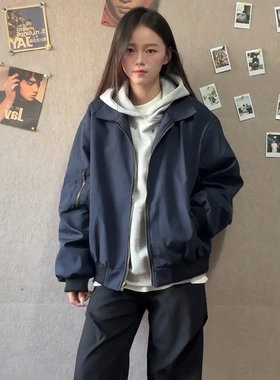 【FOYGOB】美式复古飞行夹克百搭cleanfit显高宽松休闲外套AW8817