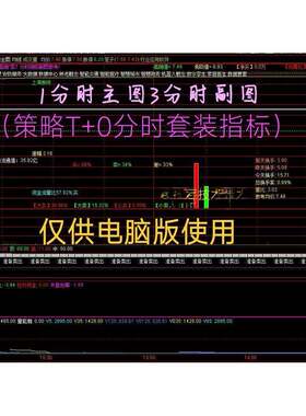 T+0量化日内分时战法短线交易策略指标原始码震荡做T战法