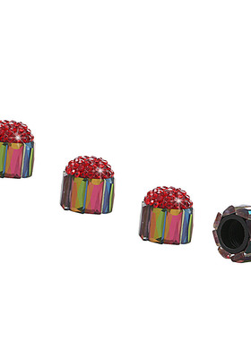 适用brompton小布自行车折叠山地车轮胎气门嘴帽装饰气嘴头闪亮