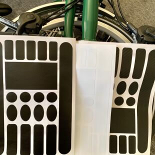 brompton贴膜小布保护贴纸车漆牛皮自行车公路后叉涂装防划痕车身