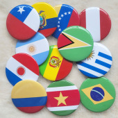 南美洲国家国旗徽章 阿根廷巴西智利乌拉圭巴拉圭秘鲁厄瓜多尔等