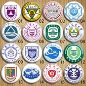 49所江苏重点高校南京师范理工农业邮电林业医科大学校徽标识徽章