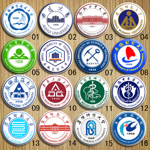 安徽合肥安庆淮北师范财经建筑医科理工程农业大学院校徽标胸针