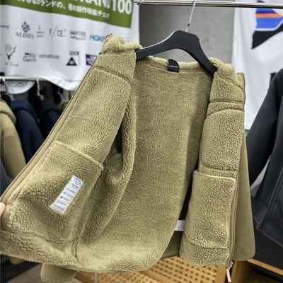 重磅900克 一件过冬男女同款加绒加厚摇粒绒户外连帽保暖外套秋冬