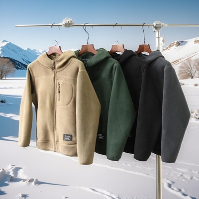 加厚立体裁剪一件过冬连帽夹克