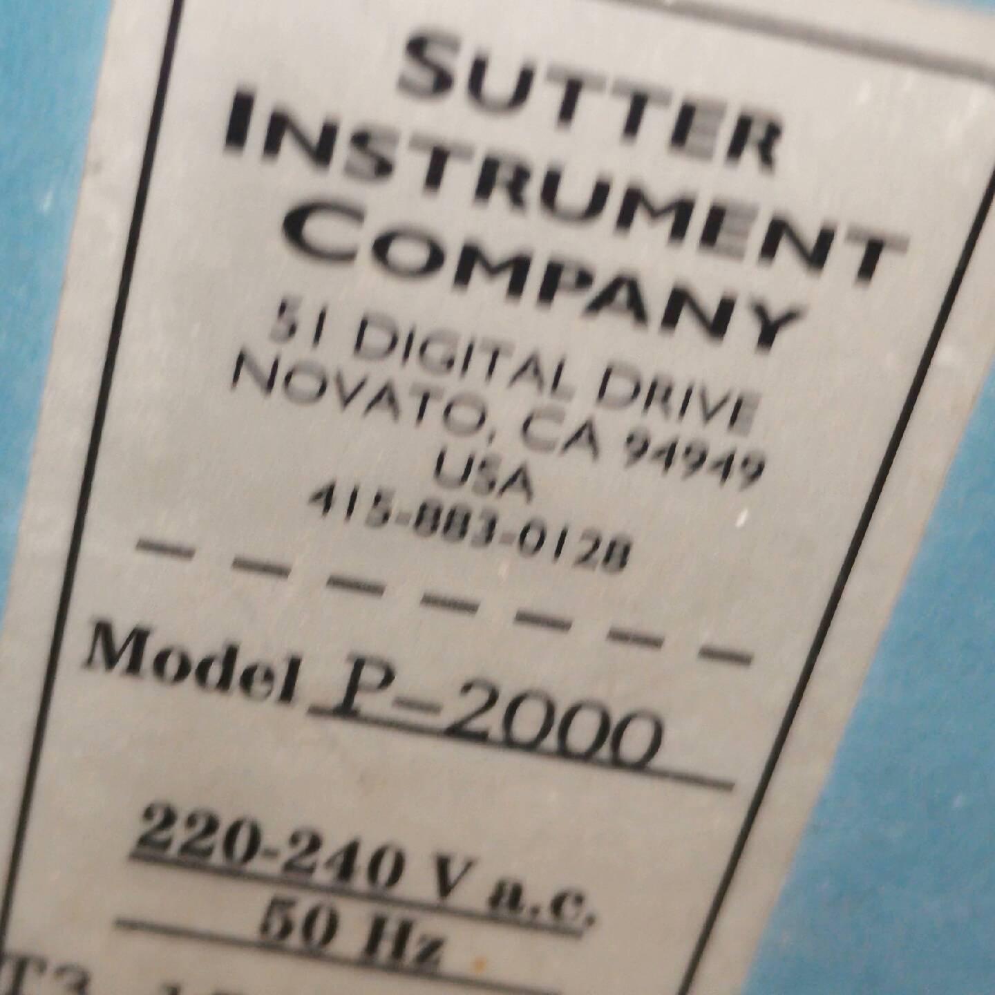 议价SUTTER P-2000适用