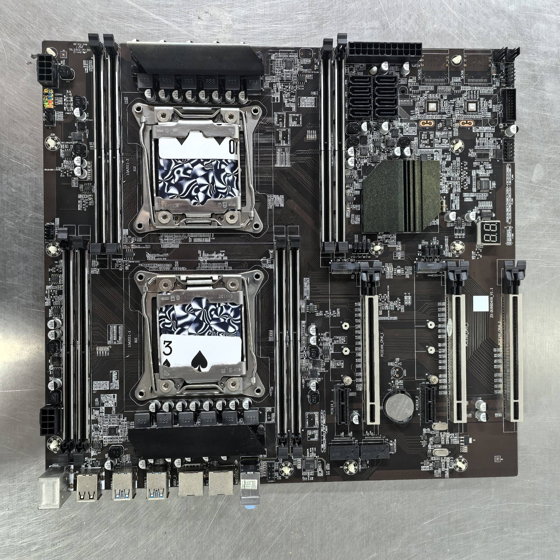 议价科脑zx Du 99D4 x8 v1.1双路主板，适用