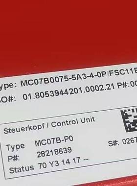 议价MC07B0075-5A3-4-0P/FSC11B/DFP2适用