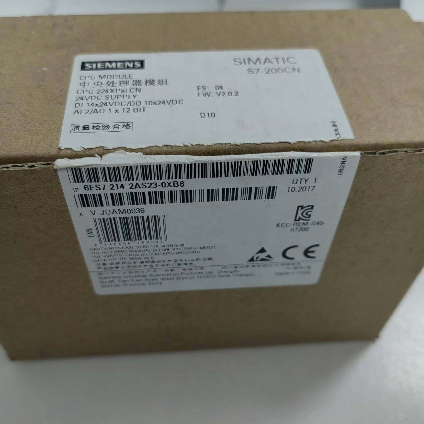 议价西门子S7-200 PLC模块 6ES7 214-2AS23适用