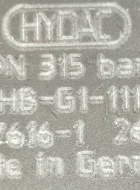 议价HYDAC球阀 PN315Bar  KHB-G1-1114适用