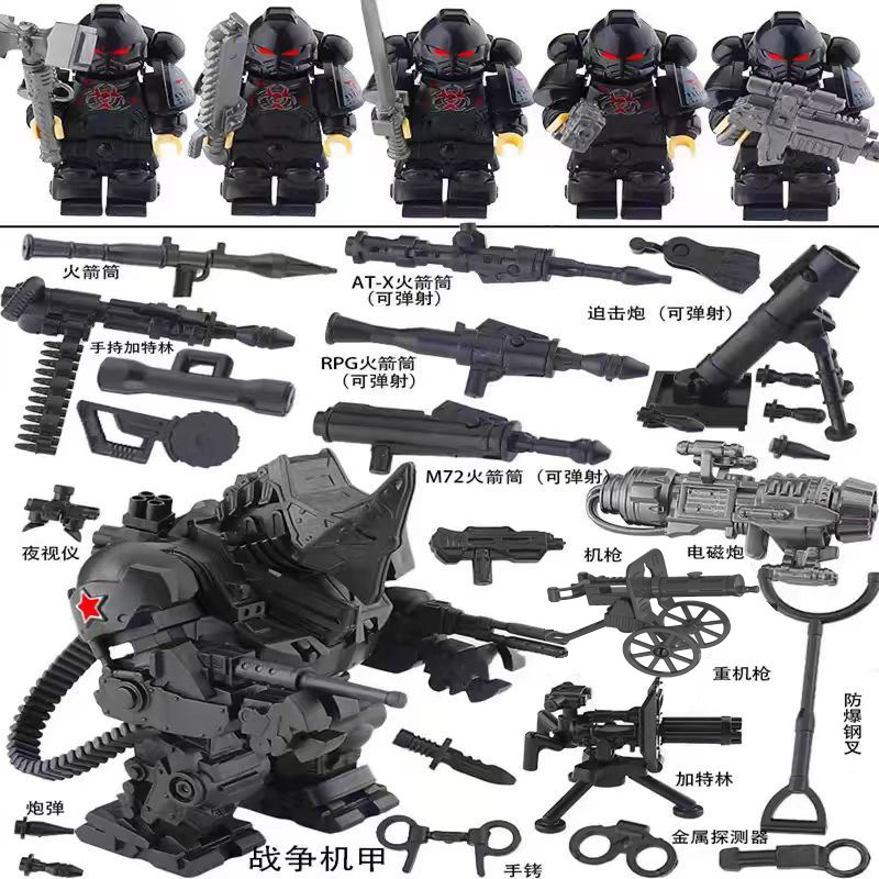 铁血生化危机机甲小队人仔模型图片
