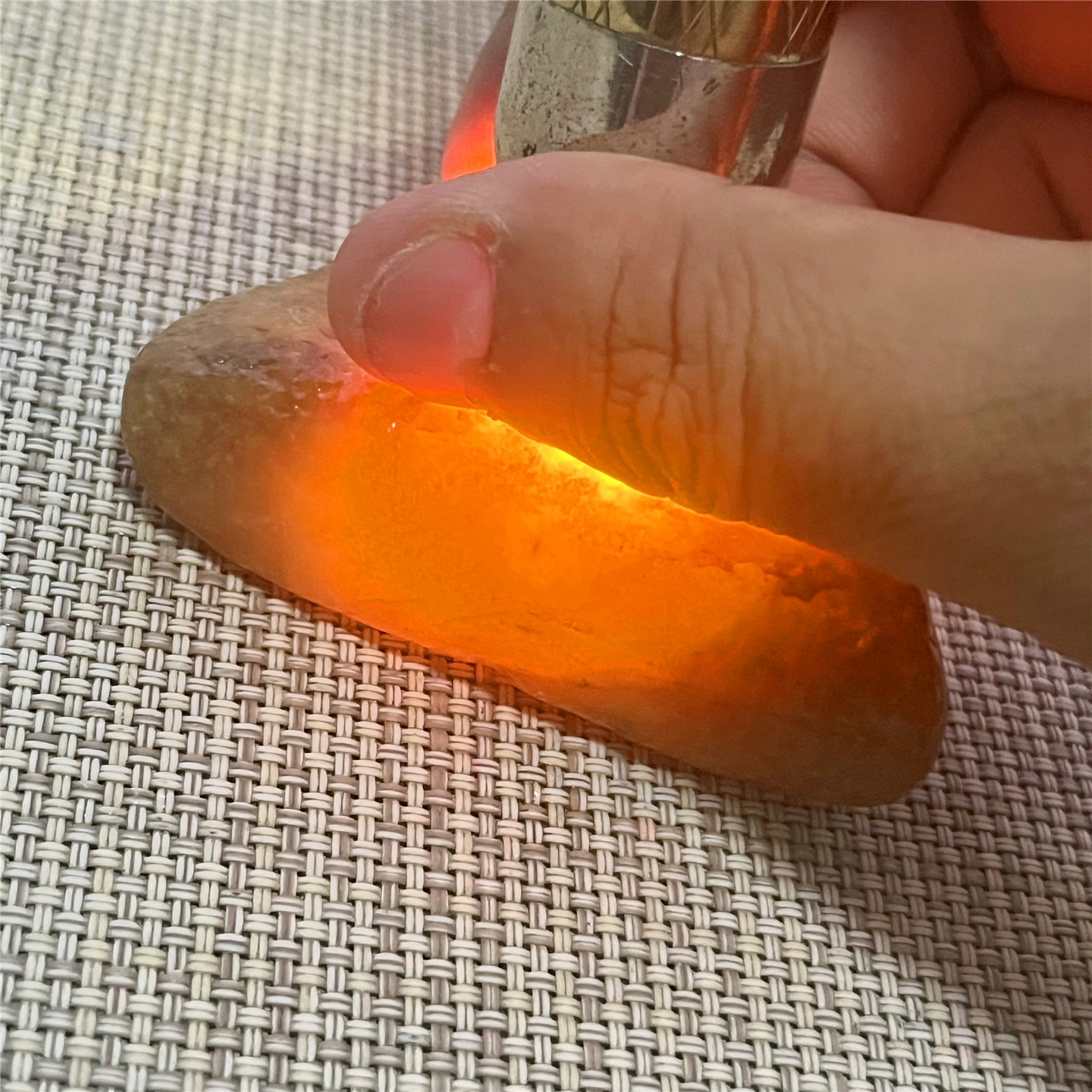 天然老坑翡翠玉石大马坎满黄起胶