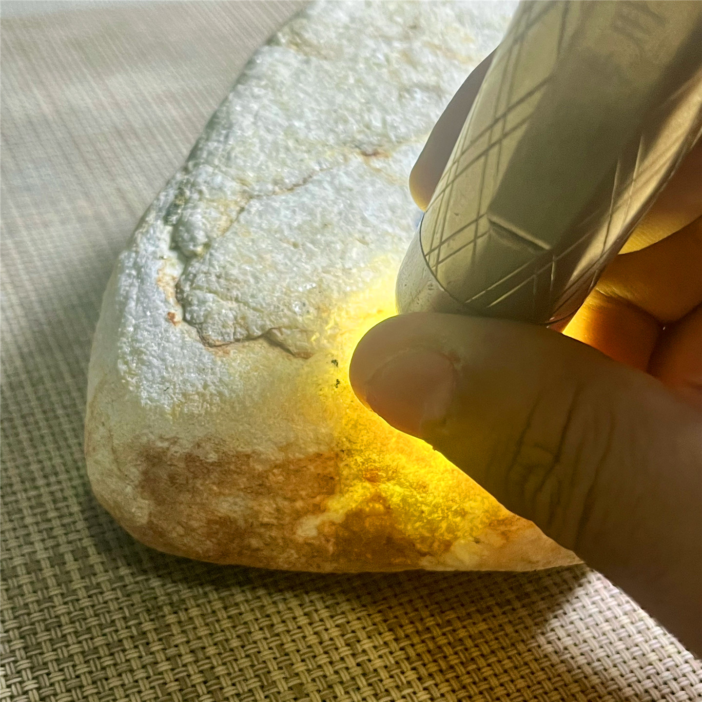 天然老坑翡翠玉石木那化冰手镯料
