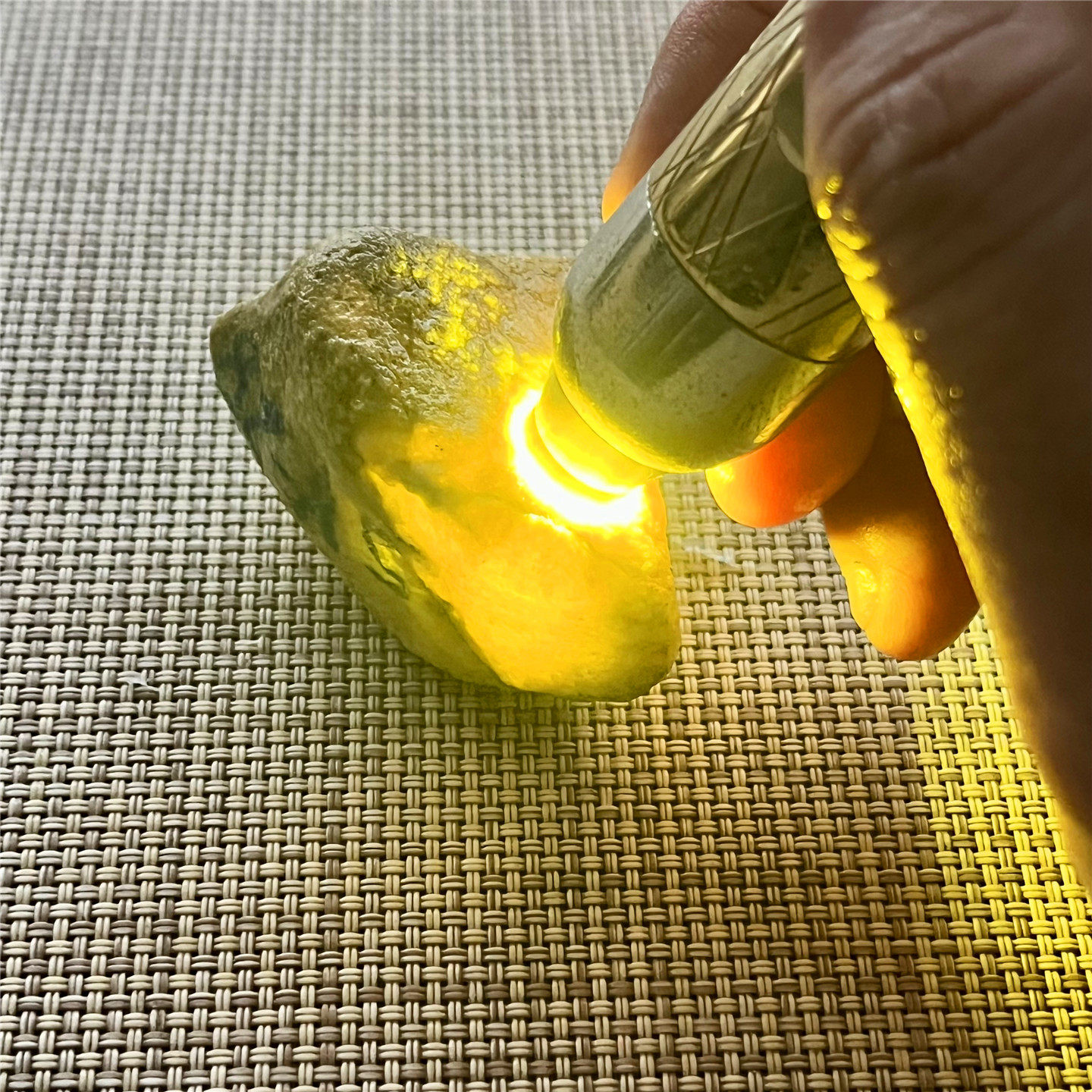 翡翠原石玉石毛料莫西沙敞口老皮壳种水通透起雾细脱沙牌子挂件料