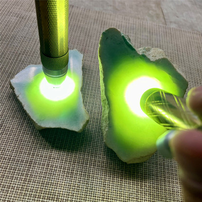 翡翠原石玉石毛料木那切口牌子料