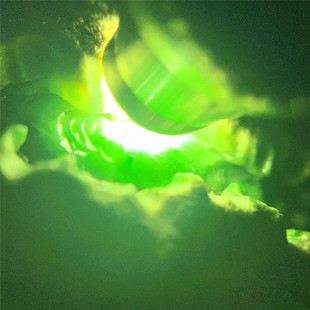 翡翠原石玉石毛料木那敞口开窗肉质细腻种水化开阳色带子满色窗口