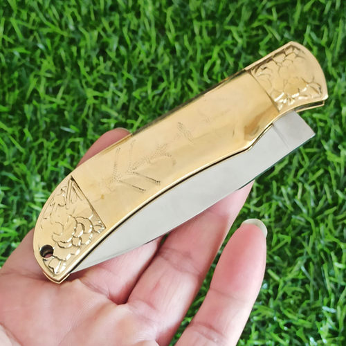 广西平南恒青精美锋利铜柄小刀