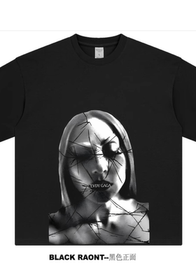 【ABCMJ】Lady gaga新专MAYHEM周边同款重磅纯棉宽松短袖