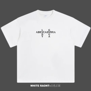 【ABCMJ】自制原创Lady gaga新专MAYHEM周边美式重磅纯棉宽松短袖