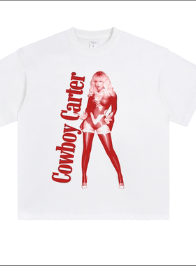 [ABCMJ]自制碧昂丝BeyonceCowboy Carter Act ii重磅美式宽松T恤