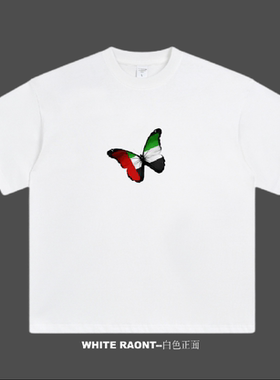 【ABCMJ】自制Free Palestine反战T恤解放巴勒斯坦重磅纯棉短袖