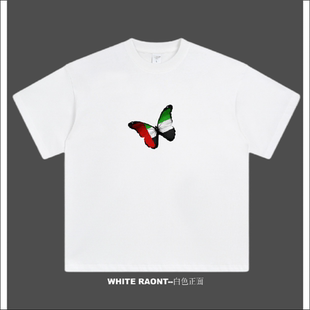 【ABCMJ】自制Free Palestine反战T恤解放巴勒斯坦重磅纯棉短袖