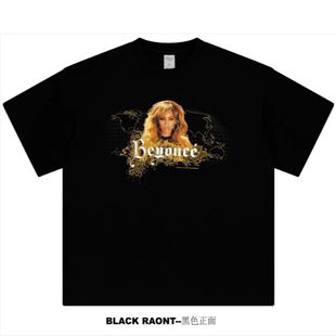 美式 Beyonce碧昂斯2007巡演同款 VINTAGE 重磅纯棉短袖 ABCMJ