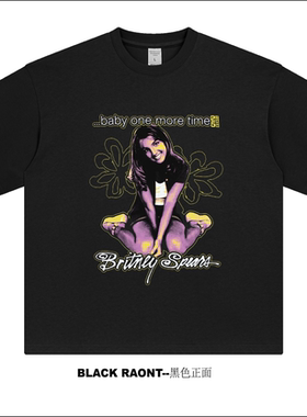 【ABCMJ】自制布兰妮Britney Spears25周年纪念周边美式重磅T恤