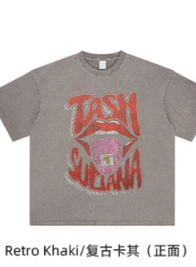 GIVEON RETURN TO THE ROOTS周边演唱会重磅做旧磨边美版宽松短袖