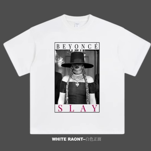 美式 Beyonce碧昂斯2016巡演同款 VINTAGE 重磅纯棉短袖 ABCMJ