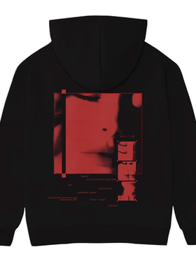 A妹arianagrande周边同款自制碳素重磅连帽卫衣美式复古宽松