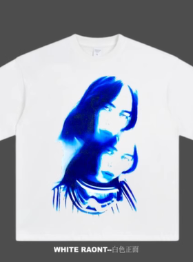 【ABCMJ】自制碧梨新款Billie Photo Tour同款重磅直喷宽松T恤