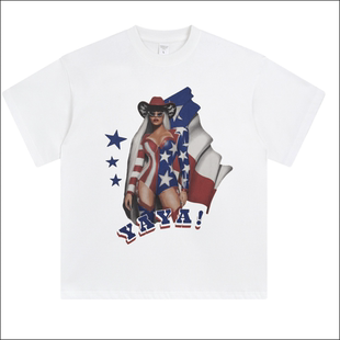 碧昂丝beyonce周边自制YAYA短袖 ABCMJ