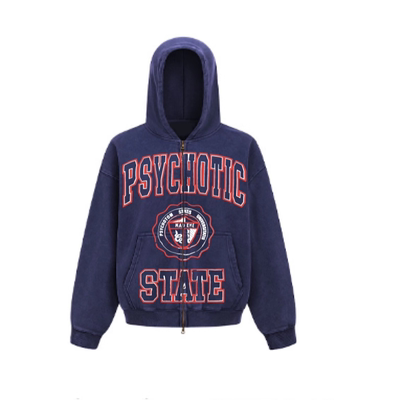 美式ins风连帽卫衣小众billie款