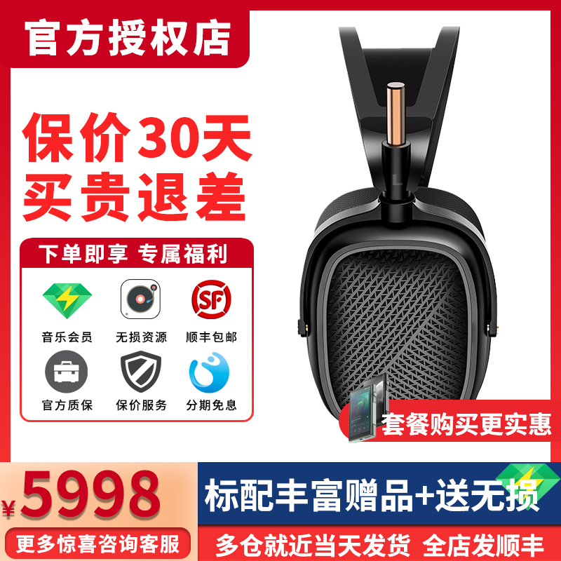 山灵HW600 平面振膜头戴式耳机有线HiFi发烧音乐入耳式大耳可换线