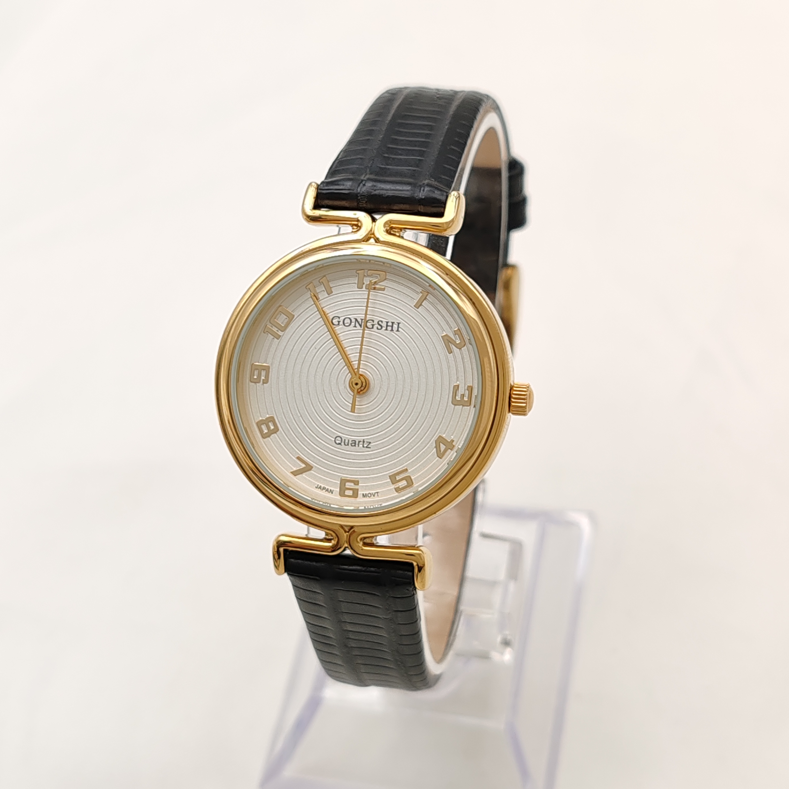 外贸出口大表盘进口机芯牛皮手表