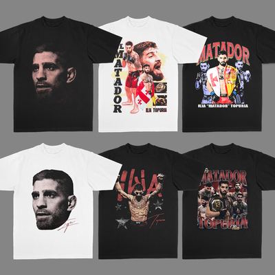 托普利亚黑色100%纯棉 | UFCT恤MMA短袖