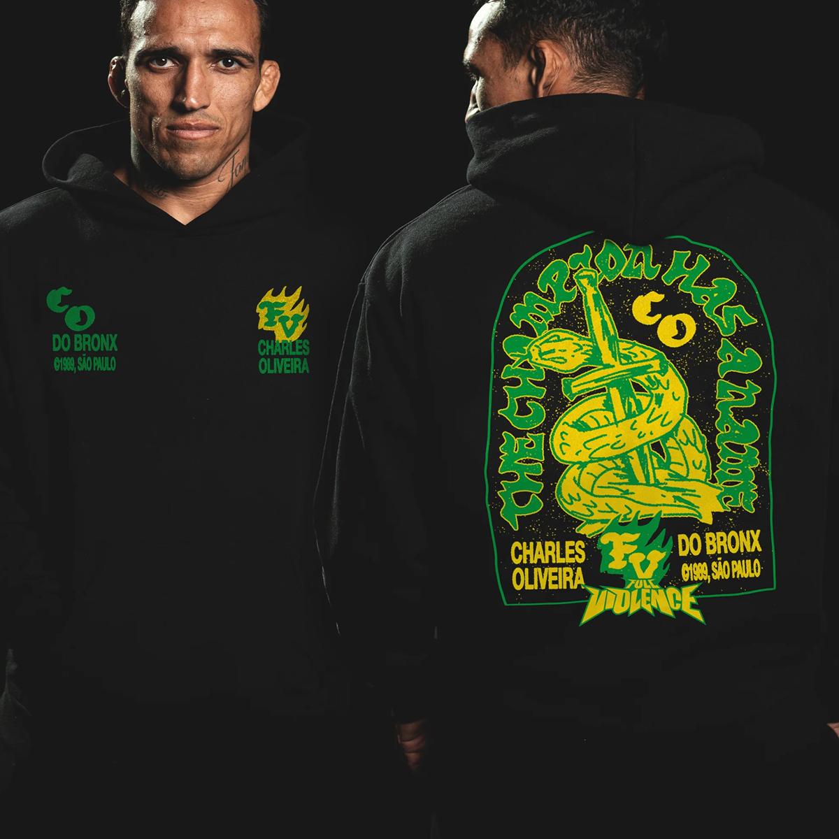 UFC奥利维拉-常规款/加绒款印花直喷连帽卫衣MMA